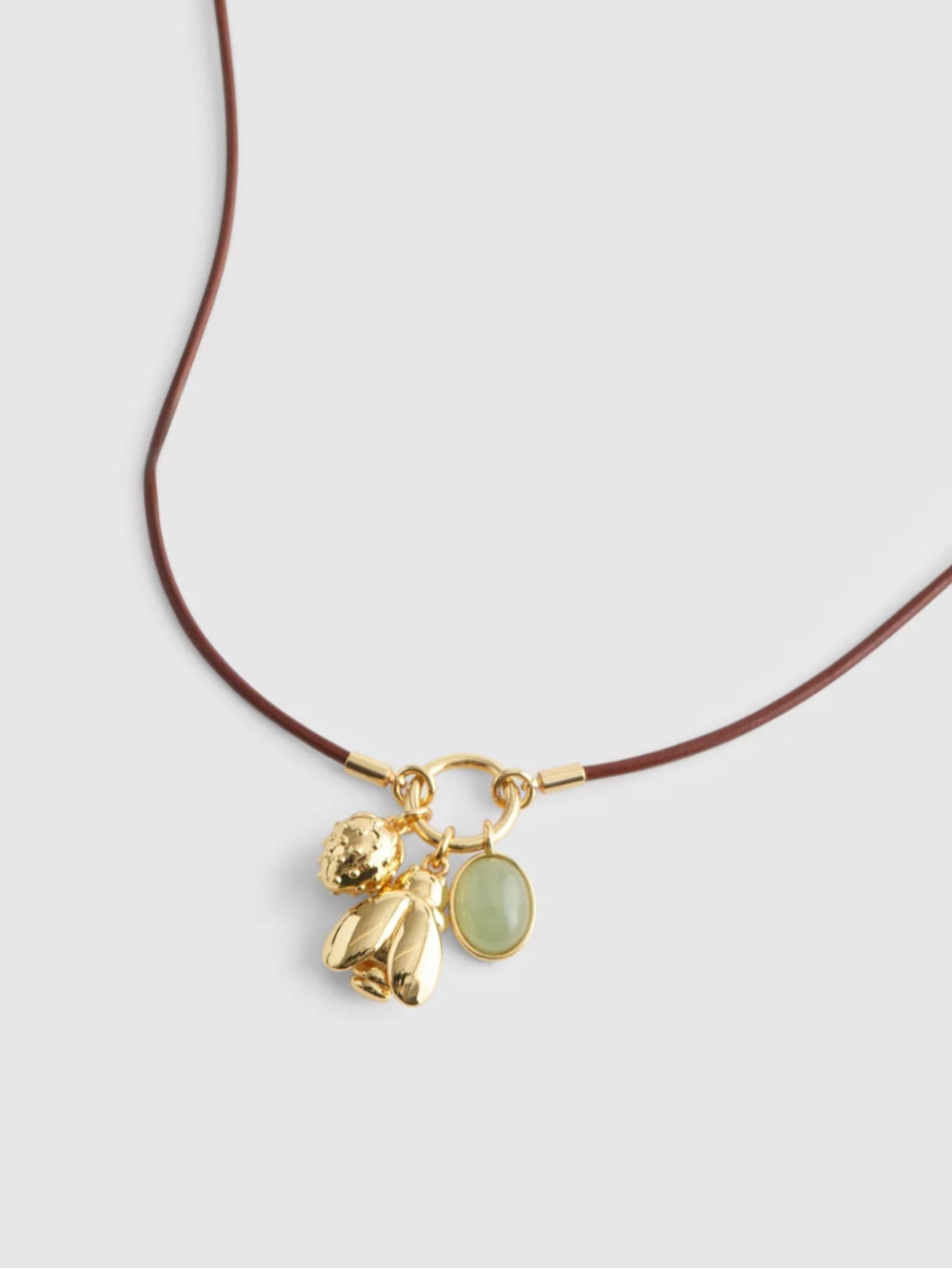 Madewell Bee Charm Cord Necklace